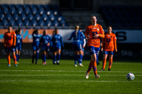 Karna Solskjær of AaFK Fortuna looks dejected