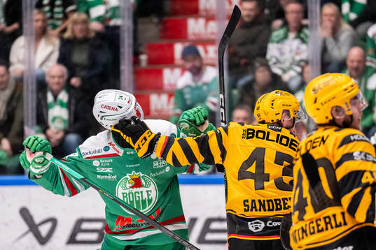 Rögles Marco Kasper i bråk med Skellefteås Filip Sandberg