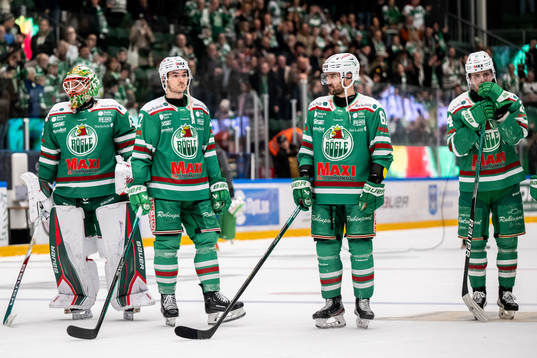 Rögles målvakt Christoffer Rifalk, Brady Ferguson, Ludvig