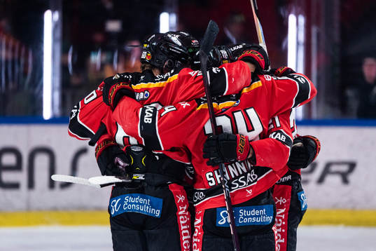 Luleås spelare jublar