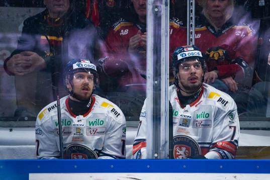 Växjös Kalle Kossila och Hardy Häman Aktell i