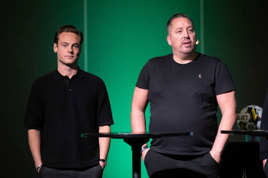 Östersunds Cesar Weilid och tränare Magnus Powell