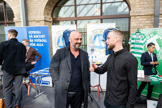 Utsiktens tränare Bosko Orovic och spelaren Alexander