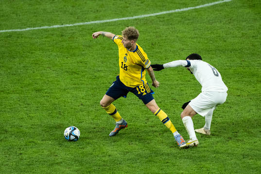 Samuel Gustafson of Sweden and Emin Mahmudov of Azerbaijan