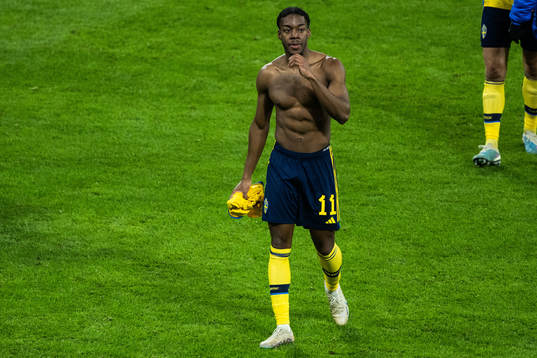 Anthony Elanga of Sweden