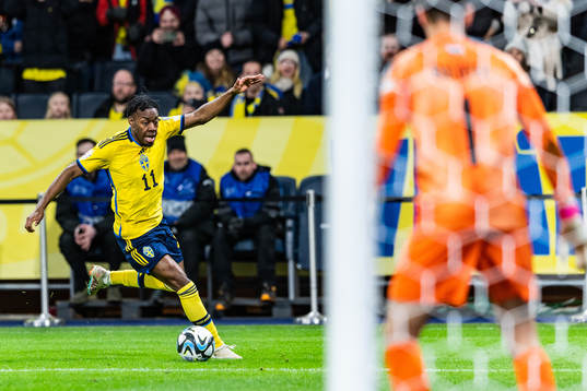 Anthony Elanga of Sweden