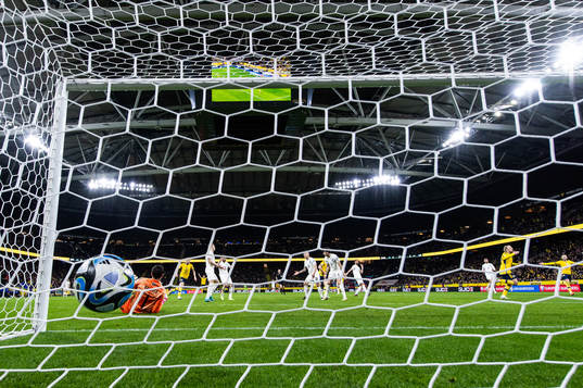 Emil Forsberg of Sweden celebrates