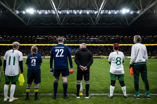 Players of walking football