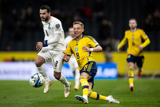 Emin Mahmudov of Azerbaijan and Jesper Karlsson of Sweden
