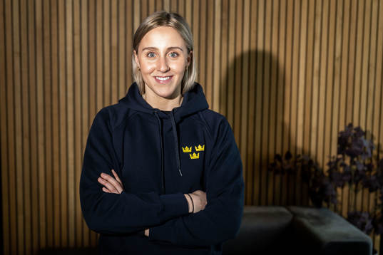 Hanna Olsson of Sweden’s women national Ice Hockey team