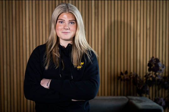 Lova Blom of Sweden’s women national Ice Hockey team