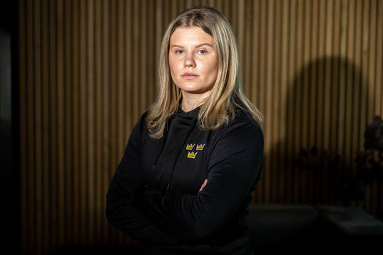 Maja Nylén Persson of Sweden’s women national Ice Hockey