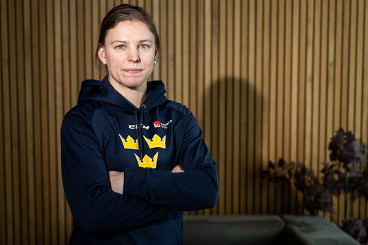 Sara Grahn of Sweden’s women national Ice Hockey team