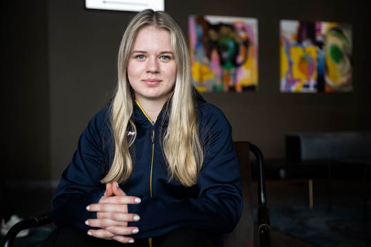 Mira Jungåker of Sweden’s women national Ice Hockey team