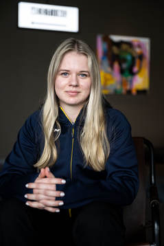 Mira Jungåker of Sweden’s women national Ice Hockey team