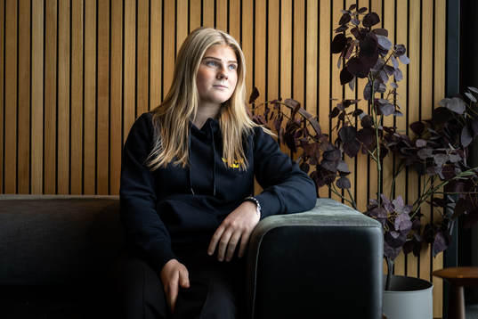 Lova Blom of Sweden’s women national Ice Hockey team