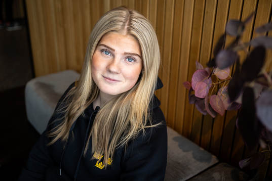 Lova Blom of Sweden’s women national Ice Hockey team