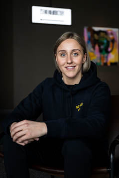 Hanna Olsson of Sweden’s women national Ice Hockey team