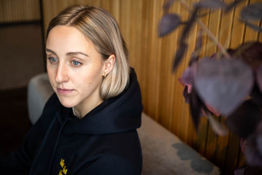 Hanna Olsson of Sweden’s women national Ice Hockey team