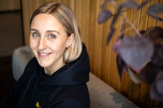 Hanna Olsson of Sweden’s women national Ice Hockey team