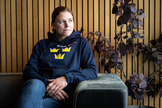 Sara Grahn of Sweden’s women national Ice Hockey team