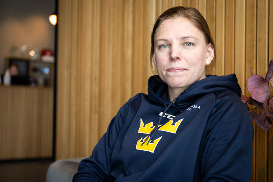 Sara Grahn of Sweden’s women national Ice Hockey team