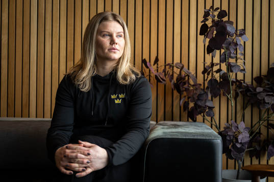 Maja Nylén Persson of Sweden’s women national Ice Hockey