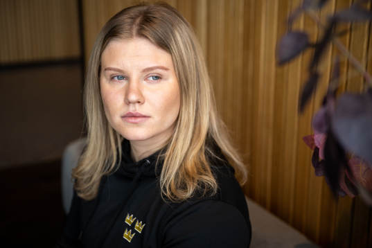 Maja Nylén Persson of Sweden’s women national Ice Hockey