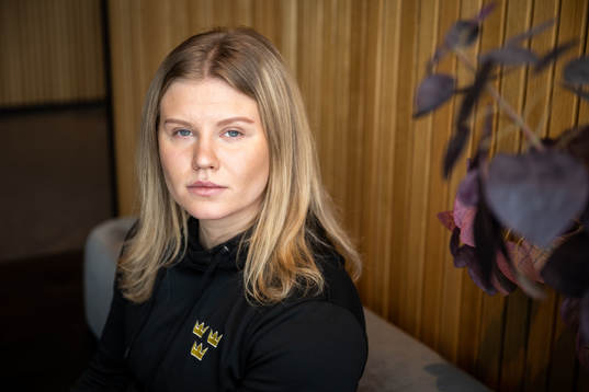 Maja Nylén Persson of Sweden’s women national Ice Hockey