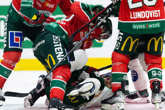 Frölundas Petteri Lindbohm och Färjestads Henrik