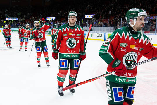Frölundas Christian Folin och Patrik Carlsson deppar