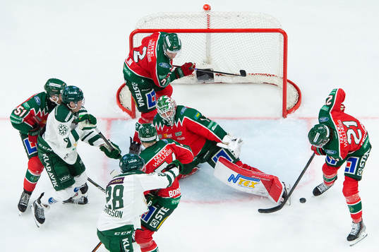 Färjestads Joakim Nygård och Mattias Göransson oroar