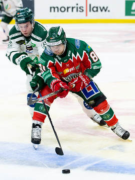 Färjestads Oscar Lawner och Frölundas Ryan Lasch