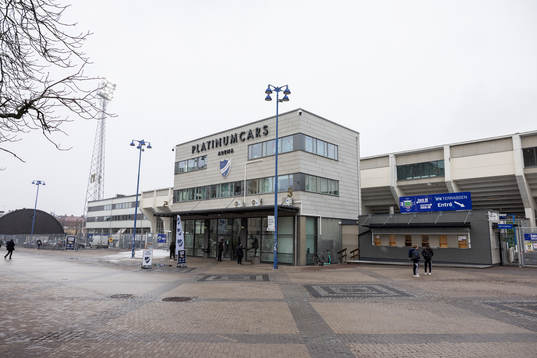 Exteriör av Platinumcars Arena
