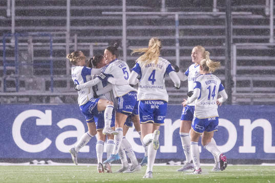 IFK Norrköpings spelare jublar