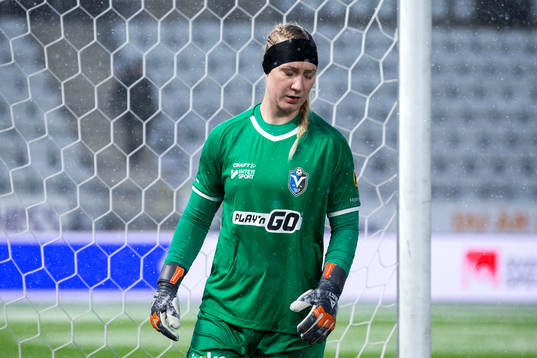 Växjös målvakt Louise Högrell Ledbetter