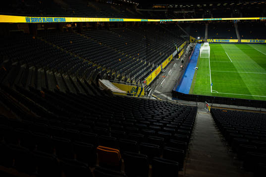 General interior view over Friends Arena
