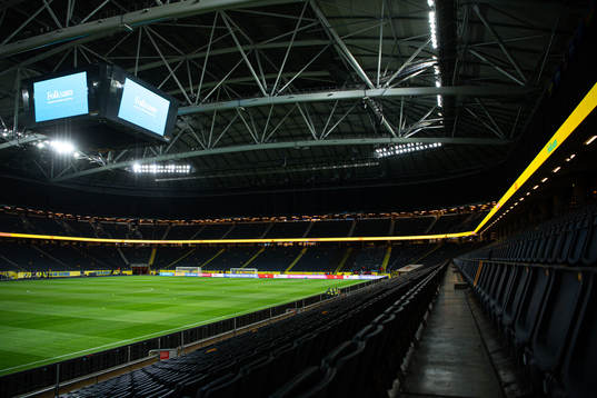 General interior view over Friends Arena