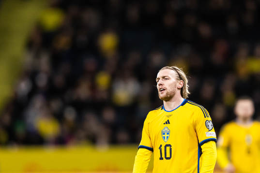 Emil Forsberg of Sweden looks dejected