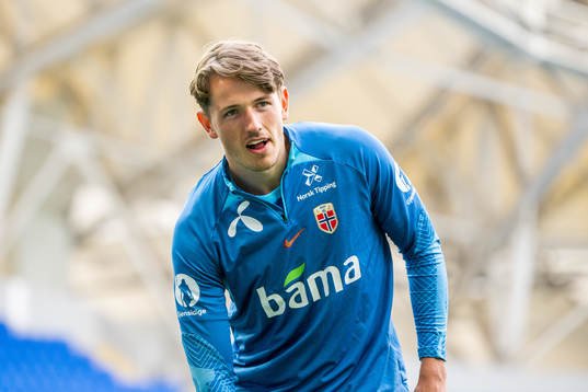 Sander Berge of the Norwegian national football team