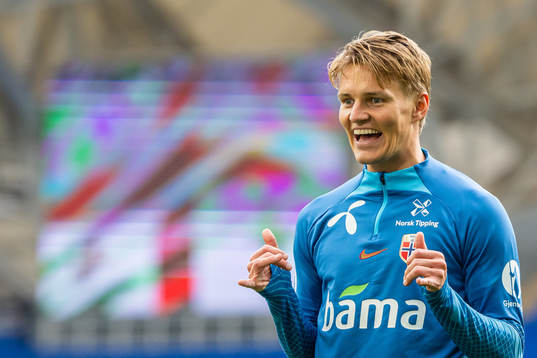 Martin Ødegaard of the Norwegian national football team