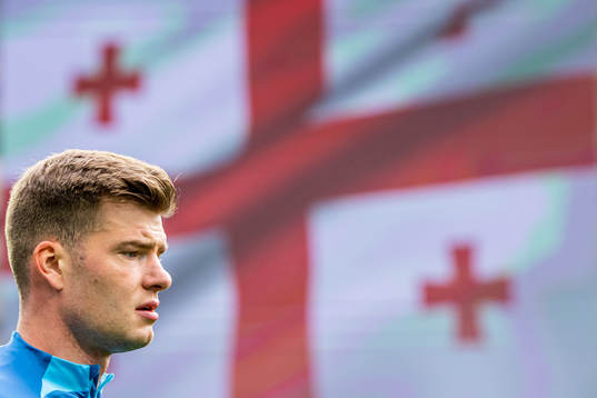 Alexander Sørloth of the Norwegian national football team