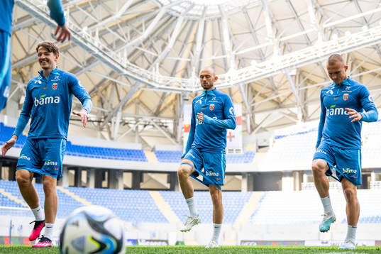 Sander Berge, Fredrik Aursnes and Leo Skiri Østigård of