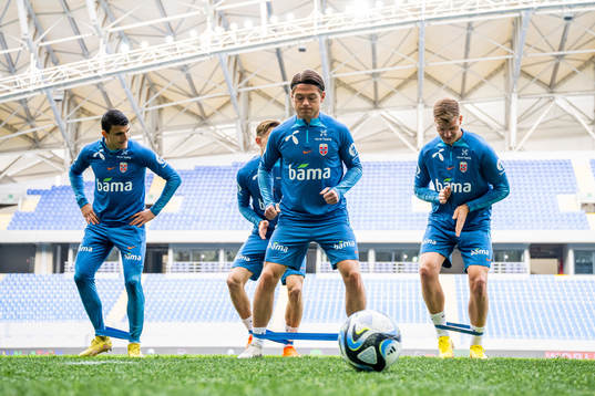 Mohamed Elyounoussi, Patrick Berg and Alexander Sørloth of