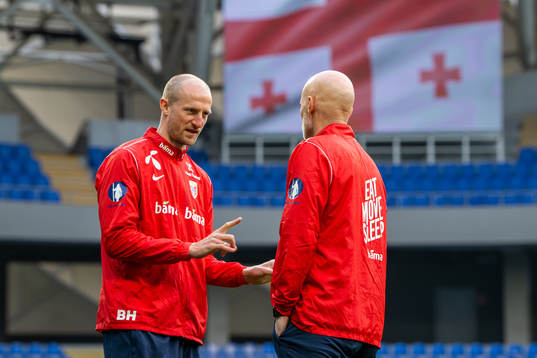 Brede Hangeland, player manager, and Ståle Solbakken, head