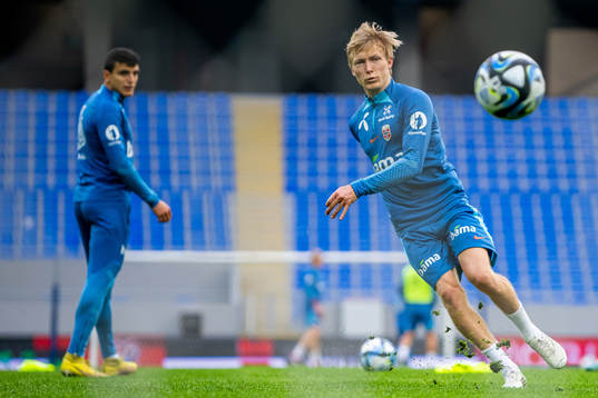 Birger Meling of the Norwegian national football team