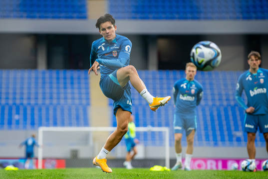 Hugo Vetlesen of the Norwegian national football team