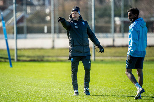 Tränare Henrik Rydström och Taha Ali