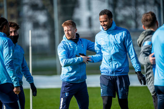 Anders Christiansen och Isaac Kiese Thelin