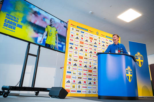 Head coach Peter Gerhardsson of the Swedish women's
